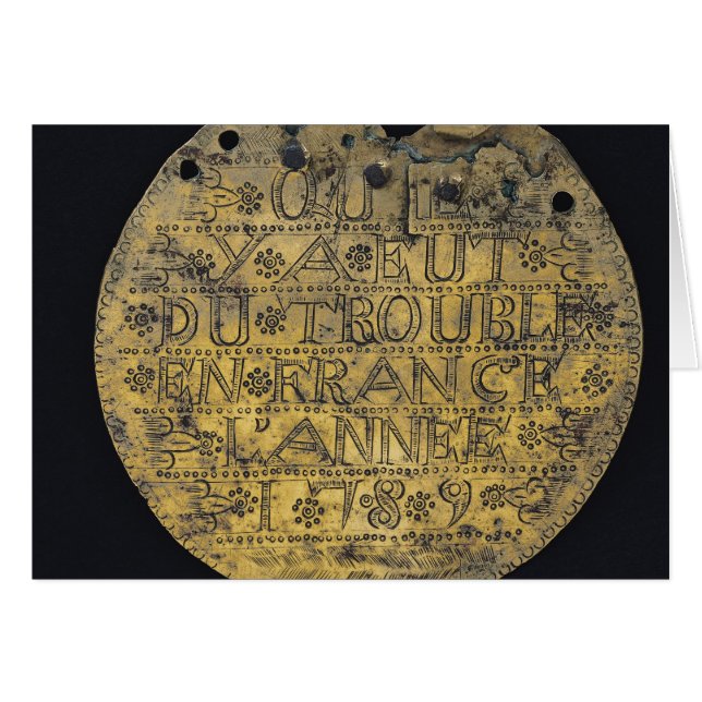 Plaque met de zin (Voorkant Horizontaal)