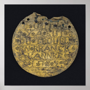 Plaque met de zin poster