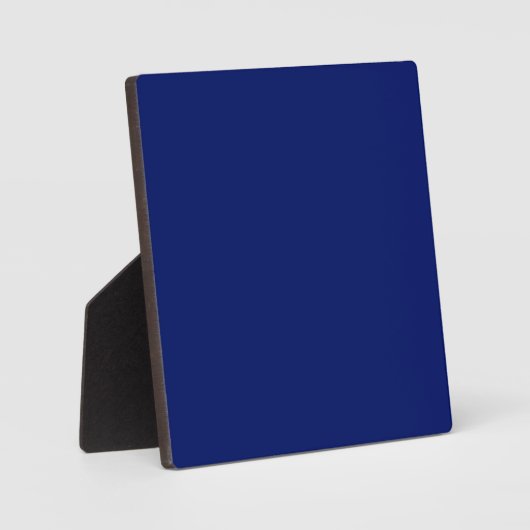 Plaque met Navy Blue Background Fotoplaat (Voorkant)