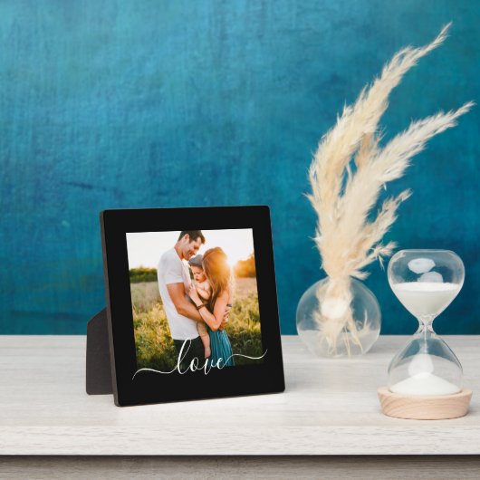 Plaque met standaard foto's Sjabloontekst zwart Fotoplaat (Insitu)