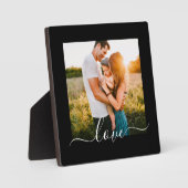 Plaque met standaard foto's Sjabloontekst zwart Fotoplaat (Voorkant)