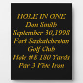 Plaque met tekst fotoplaat (Voorkant)