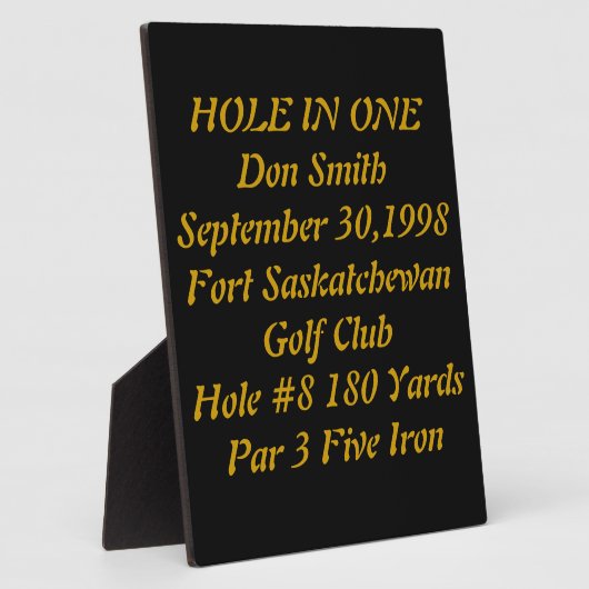 Plaque met tekst fotoplaat (Zijkant)