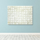 Plaque of ideographic write from the Temple of I Canvas Afdruk (Insitu (Houten vloer))