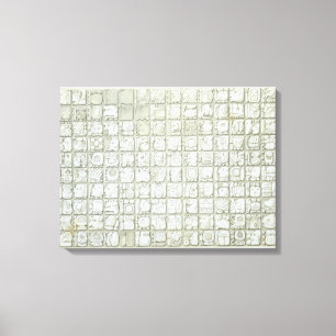 Plaque of ideographic write from the Temple of I Canvas Afdruk