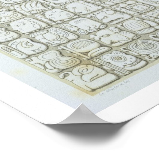 Plaque of ideographic write from the Temple of I Poster (Hoek)