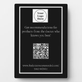 Plaque op QR-codestandaard Fotoplaat (voorkant)
