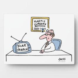 Plaque plastic Surgeon Kantoor Cartoon Fotoplaat