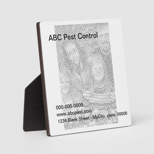 Plaque - Sjabloon Fotoplaat (Voorkant)