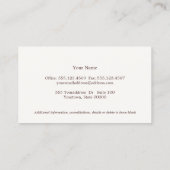 Plaque stijl van de boekenant Licht Blauw Visitekaartje (Achterkant)