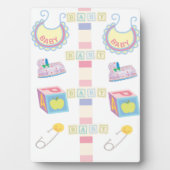 Plaque tabletop met Easel Baby Fotoplaat (voorkant)