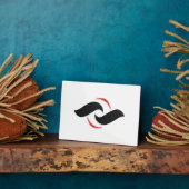 Plaque tabletop met Easel Fotoplaat (Zijkant)