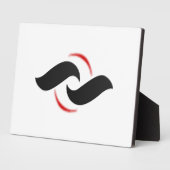 Plaque tabletop met Easel Fotoplaat (Zijkant)