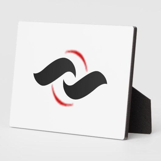 Plaque tabletop met Easel Fotoplaat (Zijkant)