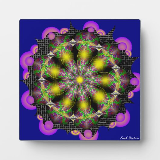 Plaque tabletop met Easel Fotoplaat (Voorkant)