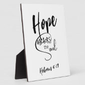 Plaque tabletop met Easel Fotoplaat (Zijkant)