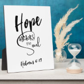 Plaque tabletop met Easel Fotoplaat (Zijkant)