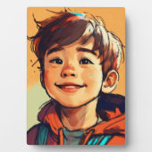 Plaque tabletop met Easel Fotoplaat (voorkant)