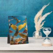 Plaque tabletop met Easel Fotoplaat (Zijkant)