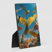 Plaque tabletop met Easel Fotoplaat (Zijkant)