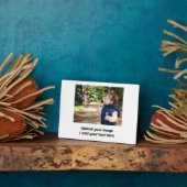 Plaque tabletop met Easel Fotoplaat (Zijkant)