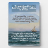 Plaque tabletop met Easel Fotoplaat (voorkant)