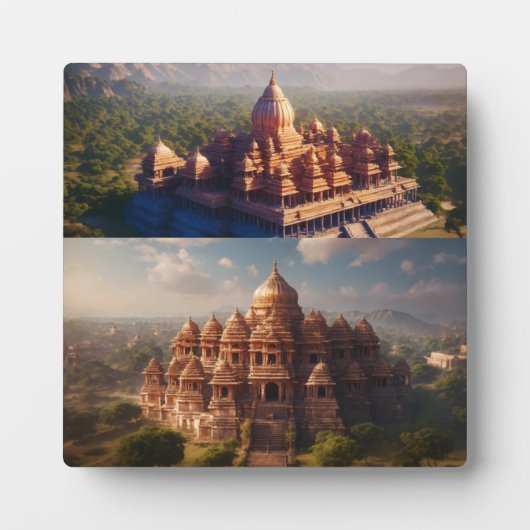 Plaque tabletop met Easel Fotoplaat (Voorkant)