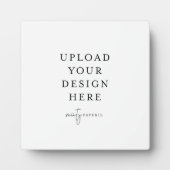 Plaque tabletop met Easel Fotoplaat (Voorkant)