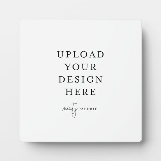 Plaque tabletop met Easel Fotoplaat (Voorkant)