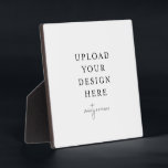 Plaque tabletop met Easel Fotoplaat<br><div class="desc">Pas uw ontwerp volledig aan. Nadat u klaar bent met het bewerken,  downloadt u uw bestand in een JPG-indeling (vergeet niet de afloopoptie aan te zetten). Upload uw ontwerp hier door op de blauwe "Personalize"knoop te klikken.</div>