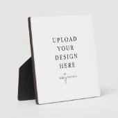 Plaque tabletop met Easel Fotoplaat (Voorkant)