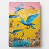 Plaque tabletop met Easel Fotoplaat (voorkant)