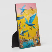 Plaque tabletop met Easel Fotoplaat (Zijkant)