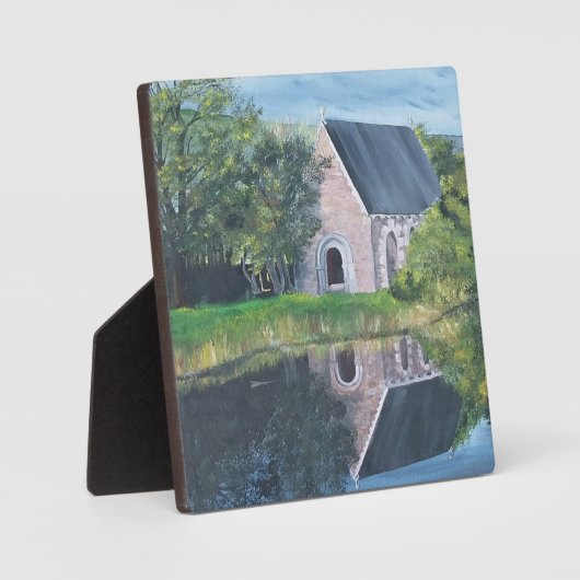 Plaque tabletop met Easel Fotoplaat (Voorkant)