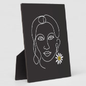 Plaque tabletop met Easel Fotoplaat (Zijkant)
