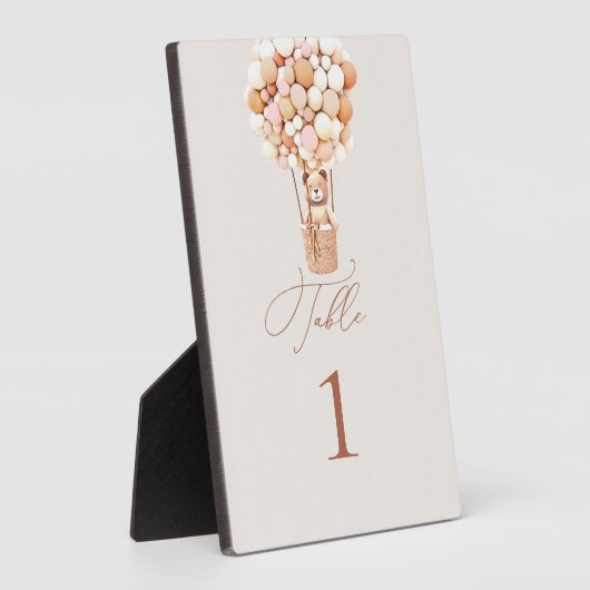 Plaque tabletop met Easel Fotoplaat (Zijkant)