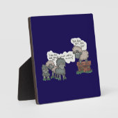 Plaque tabletop met Easel Fotoplaat (Voorkant)