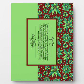 Plaque tabletop met Easel Fotoplaat