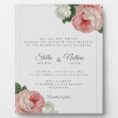 Plaque tabletop met Easel Fotoplaat (Voorkant)