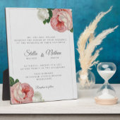 Plaque tabletop met Easel Fotoplaat (Zijkant)