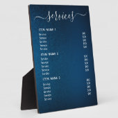 Plaque tabletop met Easel Fotoplaat (Zijkant)