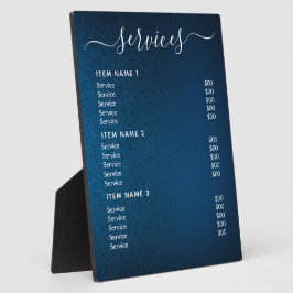 Plaque tabletop met Easel Fotoplaat