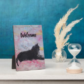 Plaque tabletop met Easel Fotoplaat (Zijkant)