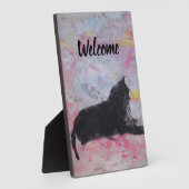 Plaque tabletop met Easel Fotoplaat (Zijkant)