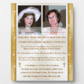 Plaque tabletop met Easel Fotoplaat (Voorkant)