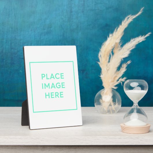 Plaque tabletop met Easel Fotoplaat (Zijkant)