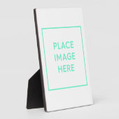 Plaque tabletop met Easel Fotoplaat (Zijkant)