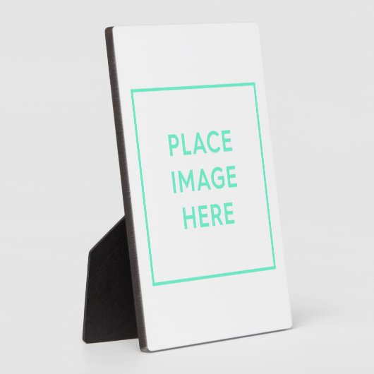 Plaque tabletop met Easel Fotoplaat (Zijkant)