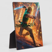 Plaque tabletop met Easel Fotoplaat (Zijkant)