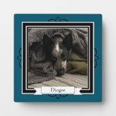 Plaque tabletop met Easel Fotoplaat (Voorkant)